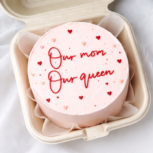"Our Mum, Our Queen" Bento Cream Cake