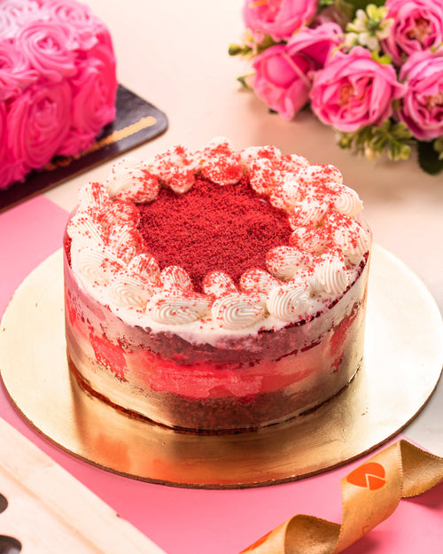 Red Velvet Ice Cream Cake