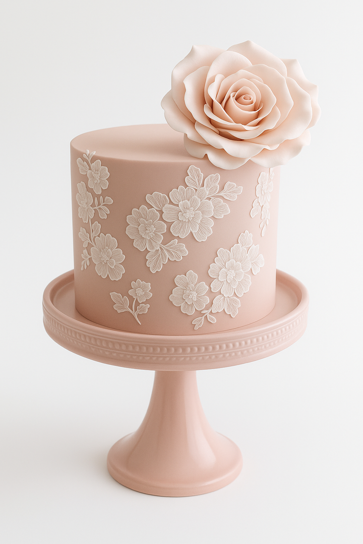 Blush Rose Elegance Cake