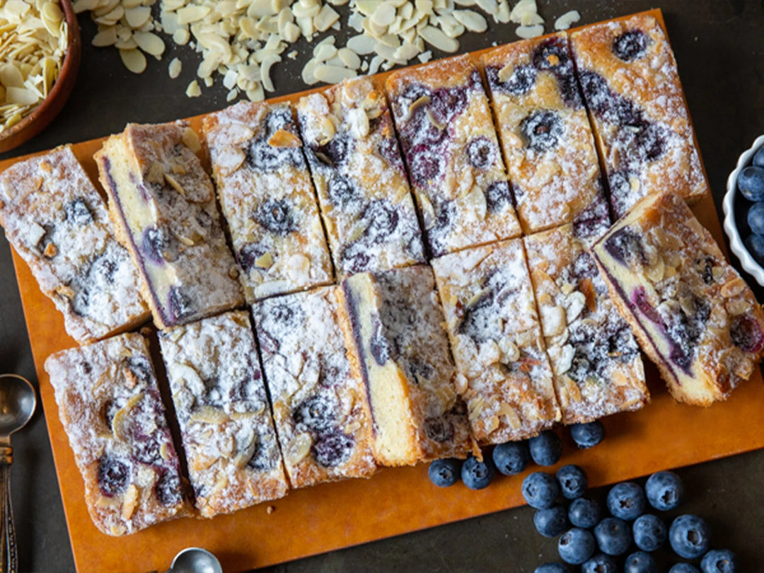 Blueberry Bakewell Slice Cake