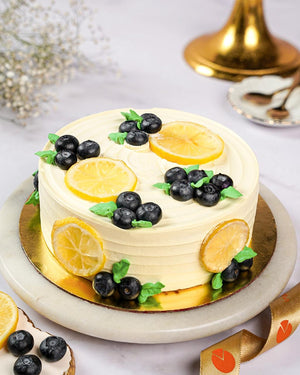 Blueberry Lemon Drizzle Cake