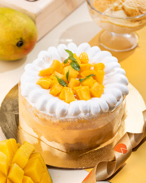 Mango Ice Cream Cake