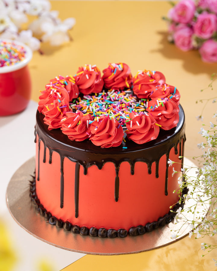 Red Velvet Dark Fantasy Cake