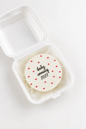Baby Coming Year Bento Cake