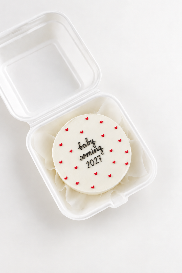 Baby Coming Year Bento Cake