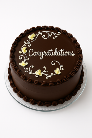 Floral Congratulations Cake